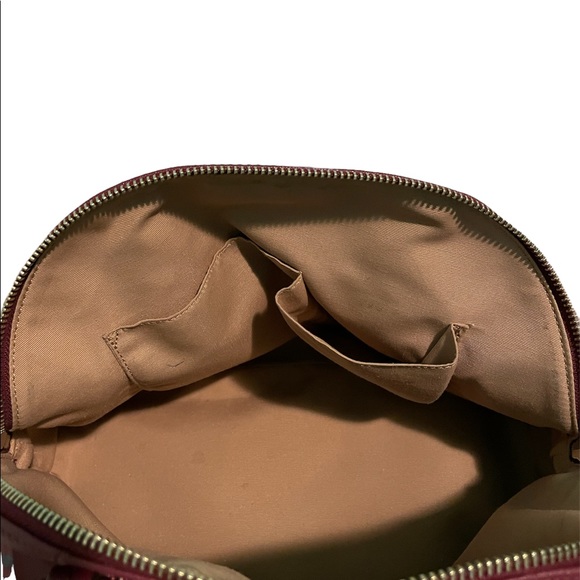 Coach Cora Peyton Red Saffiano Domed Leather Satchel - Picture 4 of 4